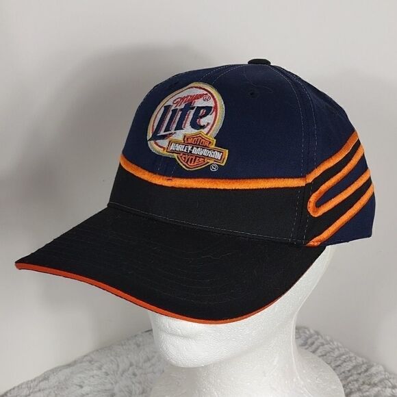 NWOT Harley Davidson #2 Dusty Wallace Miller Lite Cap - Picture 1 of 9